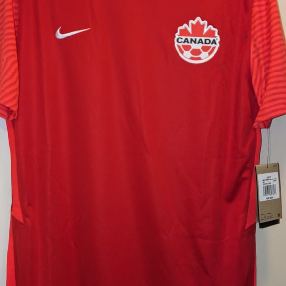 Men's Nike Red Canada Soccer 2021/22 Home - Replica Blank Jersey - Picture 4 of 5